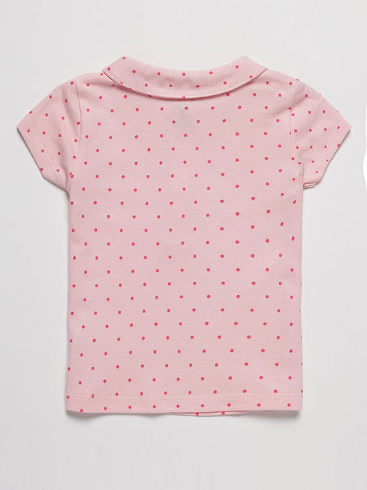 Bivol Junior Baby Girl Half Sleeve Polo T-shirt