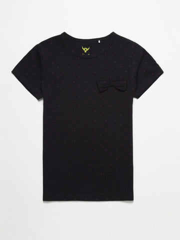 Bivol Junior Girls H/S Printed Tshirt