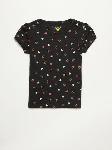 Bivol Junior Girls Half Sleeve  T-Shirt