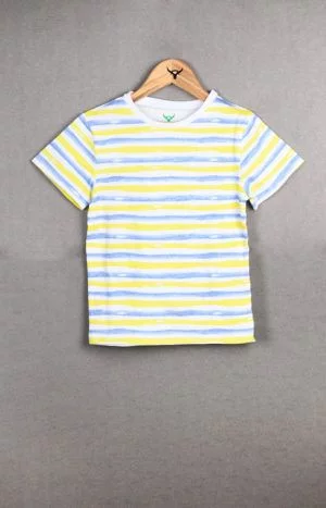 Boys Round neck Half Sleeve AOP Cotton T-shirt